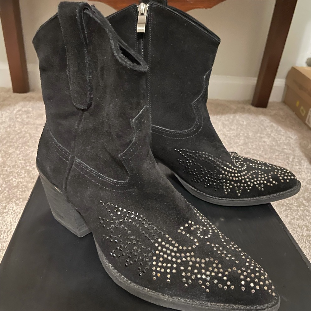 Black Suede Boots
